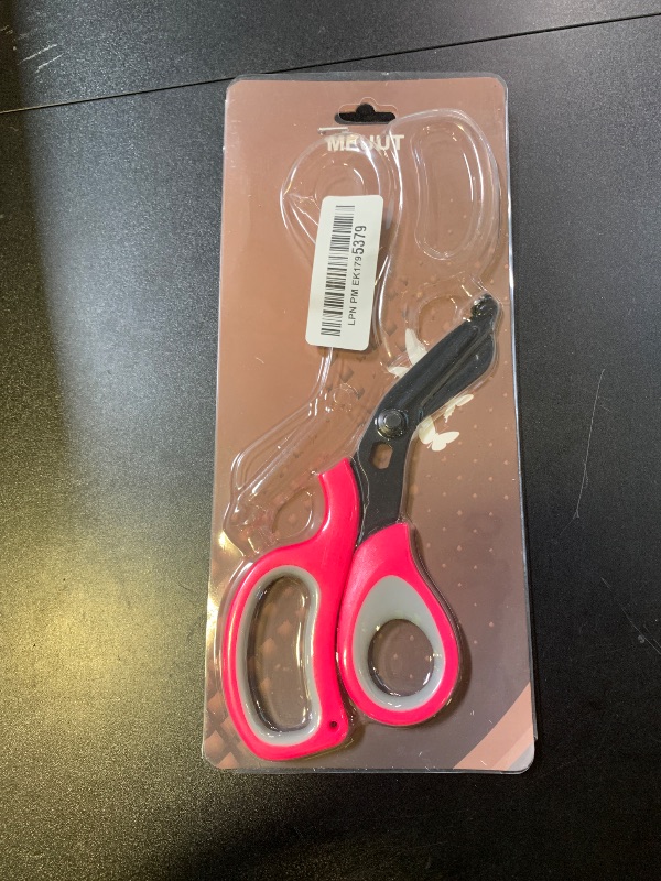 Photo 1 of MEUUT 2 Pack Medical Scissors Trauma Shears -8 inch Patented Bandage Scissor Heavy Duty Surgical Grade EMT Scissors for EMT Workers Doctors Nurses