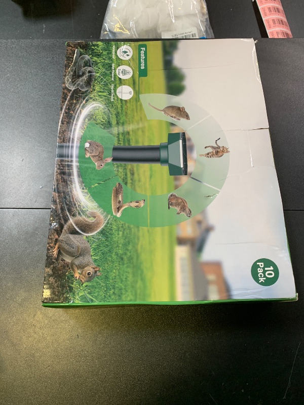 Photo 1 of Snake Repellent for Yard & Mole Repellent Solar Powered, Ultrasonic Deterrent, IP65, to Get Rid of Gopher, Hawk, Vole, Skunk for Lawn & Garden(10 Pack)