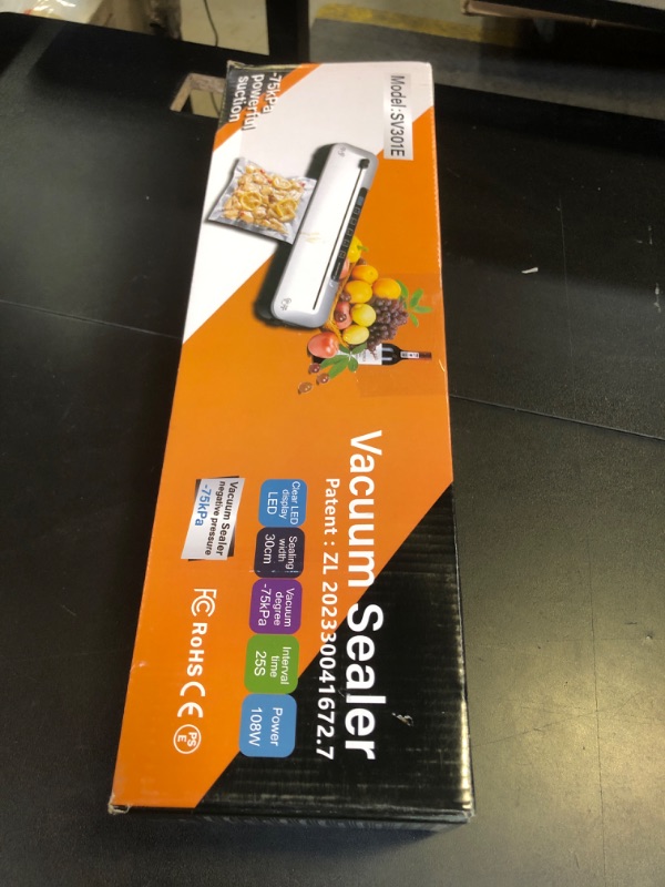 Photo 1 of Vacuum Sealer Machine,75 Kpa Precision Suction Power 6-in-1 Food Sealer with Digital Timer, Dry & Moist Food Modes, Compact Design with 10 Vacuum Bags & Built-in Cutter(Sliver)