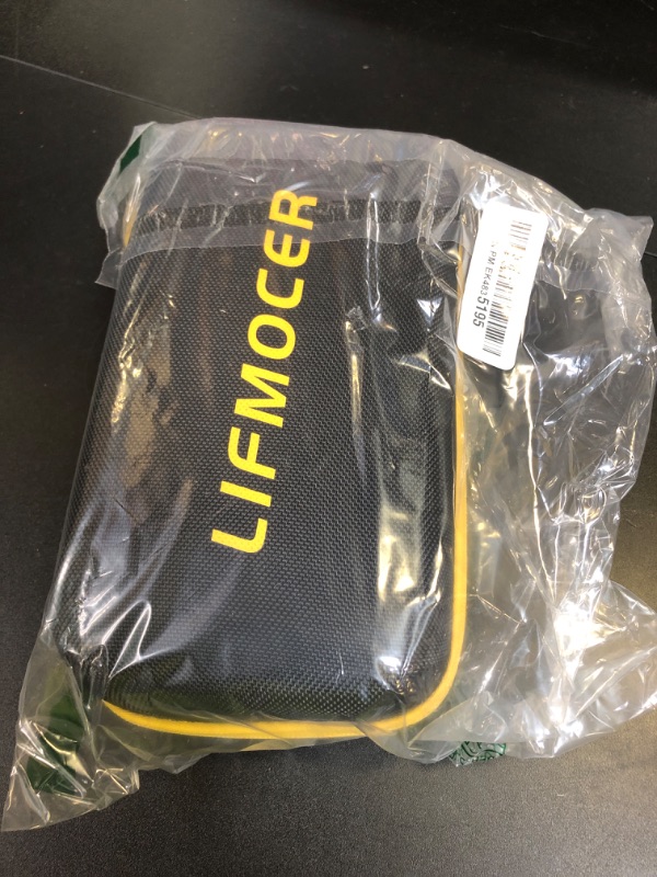 Photo 1 of LIFMOCER GS500 Car Jump Starter - 5000A Car Battery Jump Starter for Up to All Gas and 10.0L Diesel Engines, 12V Portable Jump Box with Storage Case USB Quick Charge, and LCD Display