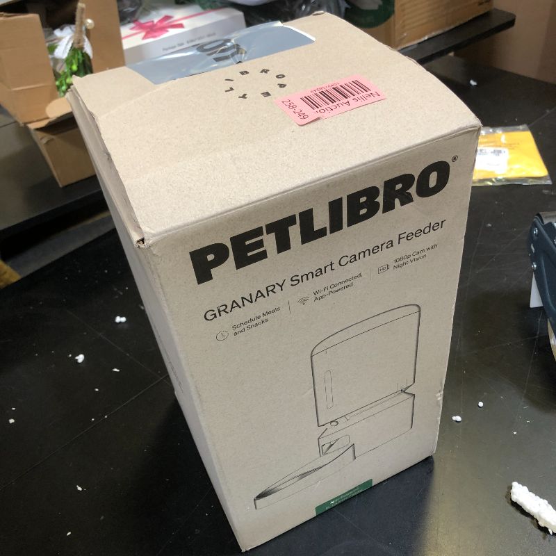 Photo 1 of PETLIBRO Automatic Cat Feeder with Camera, 1080P HD Video with Night Vision, 5G WiFi Pet Feeder with 2-Way Audio, Low Food & Blockage Sensor, Motion & Sound Alerts for Cat & Dog Single Tray