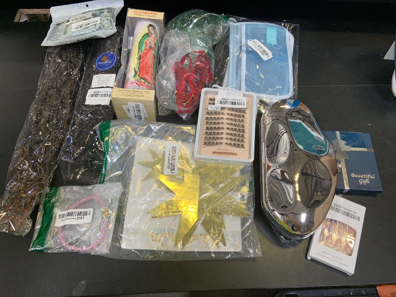 Photo 1 of Miscellaneous bundle of lady items. Nails, jewelry, lashes, ect