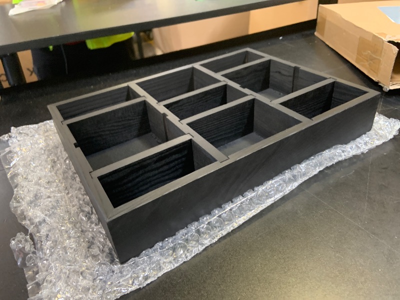 Photo 1 of Black wooden organizer about 8x10 inches