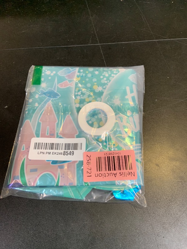Photo 1 of Mermaid Birthday Decoration Mermaid Foil Large Number Balloons for Girls Under The Sea Mermaid Theme Baby Shower Birthday Favors?40inch Number balloon 3?