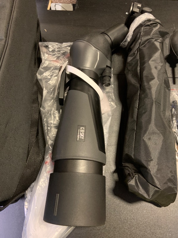 Photo 1 of Gosky 20-60x85 Spotting Scope with Full Size Tripod, Phone Adapter and Cleaning Kit, Spotting Scopes for Bird Watching, Wildlife Viewing?Portable with Carrying Bag
