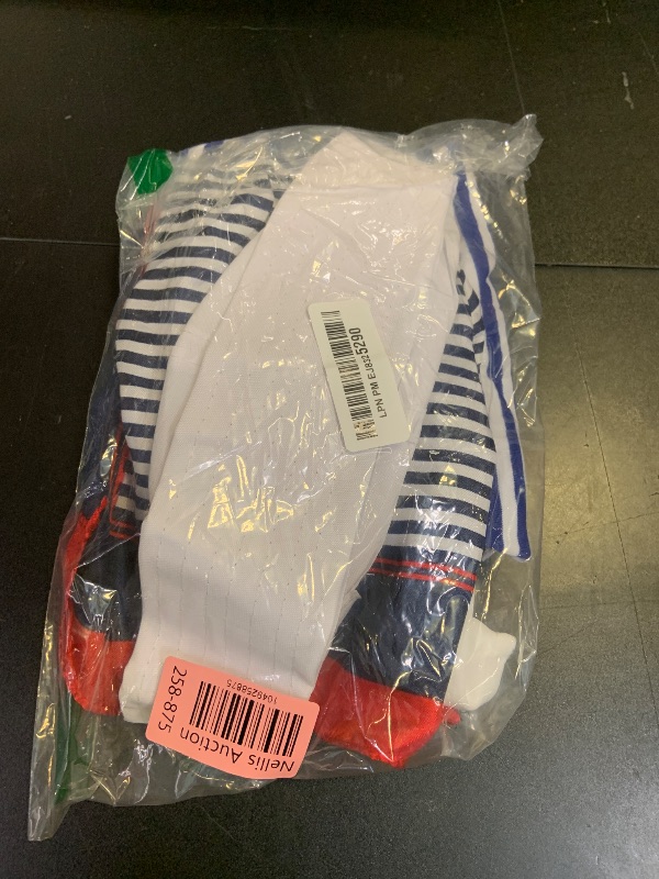 Photo 1 of Tayfremn Sailor Costume for Men Women Halloween Sailor Sailor Captain Costume Outfit Accessories with Sailor Hat Striped Shirt Scarf Gloves Sunglasses for Party Adults(Medium)