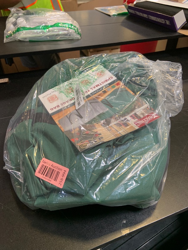 Photo 1 of BALEINE 9 ft Christmas Tree Storage Bag, Heavy Duty 900D Oxford Fabric with Reinforced Handles and Dual Zippers Wide Opening, Extra Large Storage Container for Trees and Decorations (Green)