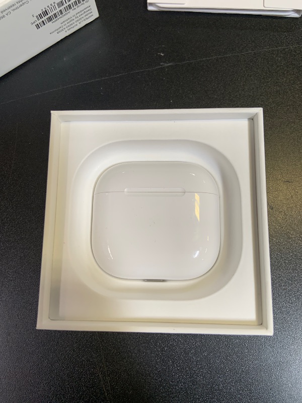 Photo 1 of Apple AirPods 4 Wireless Earbuds, Bluetooth Headphones, Personalized Spatial Audio, Sweat and Water Resistant, USB-C Charging Case, H2 Chip, Up to 30 Hours of Battery Life, Effortless Setup for iPhone