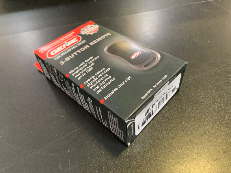 Photo 1 of Genie authentic G3T-R 3-button Intellicode garage door opener remote with, works only on Genie openers, single pack1049259148
