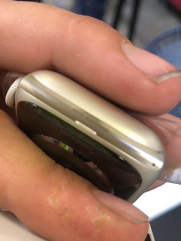 Photo 1 of Apple Watch Series 8 (GPS + Cellular, 41MM) Starlight Aluminum Case with Starlight M/L Sport Band (Renewed Premium)