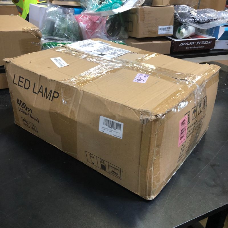 Photo 1 of Lightdot 400FT Outdoor String Lights, LED Bistro String Lights with Shatterproof ST38 Bulbs, 2200K Dimmable, Waterproof Hanging Lights for Porch, Party, Garden, Backyard, Balcony - ETL Listed