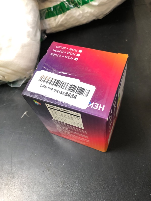 Photo 1 of meross Smart RGBWW WiFi LED Bulbs, Apple HomeKit Compatible, 60W Equivalent, 900 Lumens, Multicolor, 4 Pack