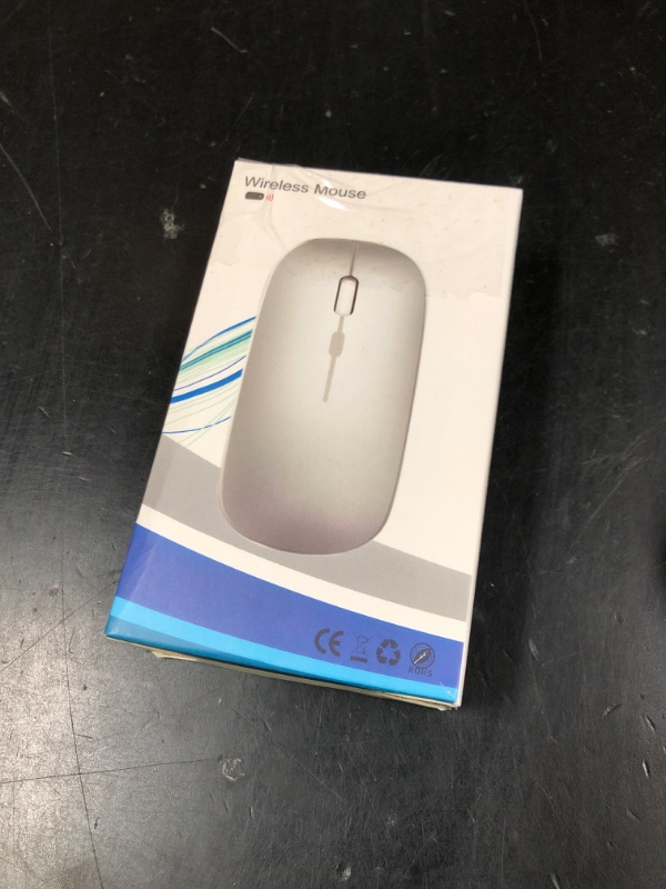 Photo 1 of AIKOKOK Wireless Bluetooth Mouse Rechargeable Laptop Mice with LED Use Portable(BT5.2 and USB 2.4G) Dual Mode Connection Silent Slim Computer Mouse for Laptop/iPad Tablet/Apple MacBook/PC (Black)