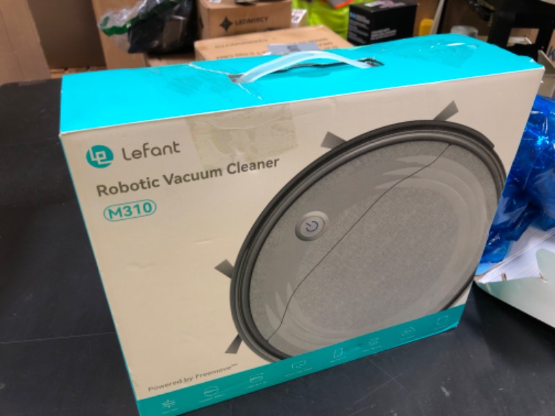 Photo 1 of Lefant M310 Robot Vacuum Cleaner-4500Pa Suction, PreciSense Obstacle Avoidance, Brushless Motor, Quite, Slim, 160Mins, Self-Charging Robotic Vacuum, App/Wi-Fi/Alexa, Ideal for Pet Hair Hard Floor