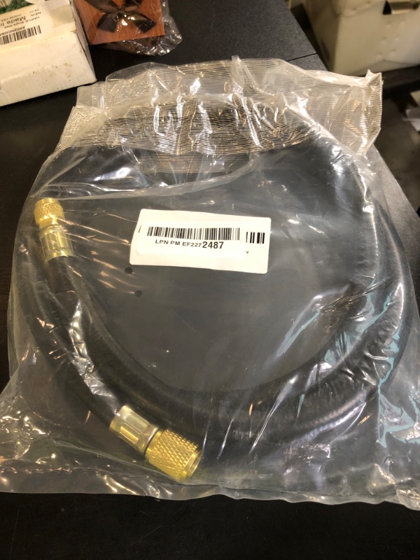 Photo 1 of 2025 New HV1S Charging Vacuum Hose,3/8" to 1/4" Fittings,800 PSI Working Pressure,4000 PSI Burst Pressure,Compatible with Most Refrigeration and Air Conditioning Equipment,5Ft,Black