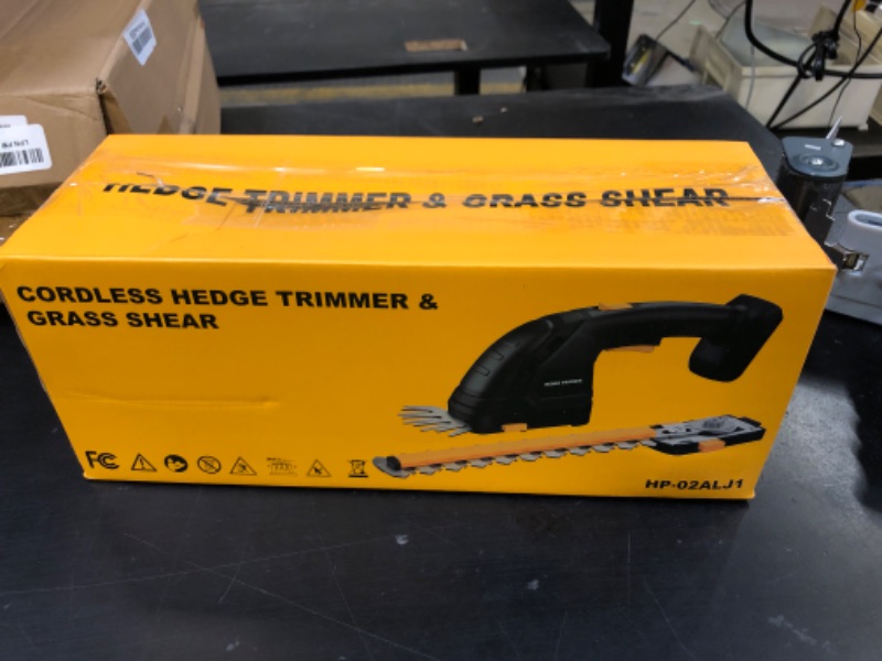Photo 1 of HEINPRO Hedge Trimmer Cordless Compatible with DEWALT 20V MAX Battery 2-in-1 Small Electric Bush Trimmers and Grass Shears for Gardening, Tree, Shrub Trimmer (Tool only)