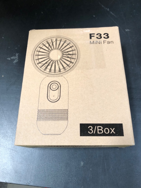 Photo 1 of VanSmaGo Portable Handheld Mini Fan, USB Rechargeable Personal Fan, Battery Operated Mini Neck Fan, 5 Speeds, Perfect for Travel/Camping/Outdoor/Home/Office