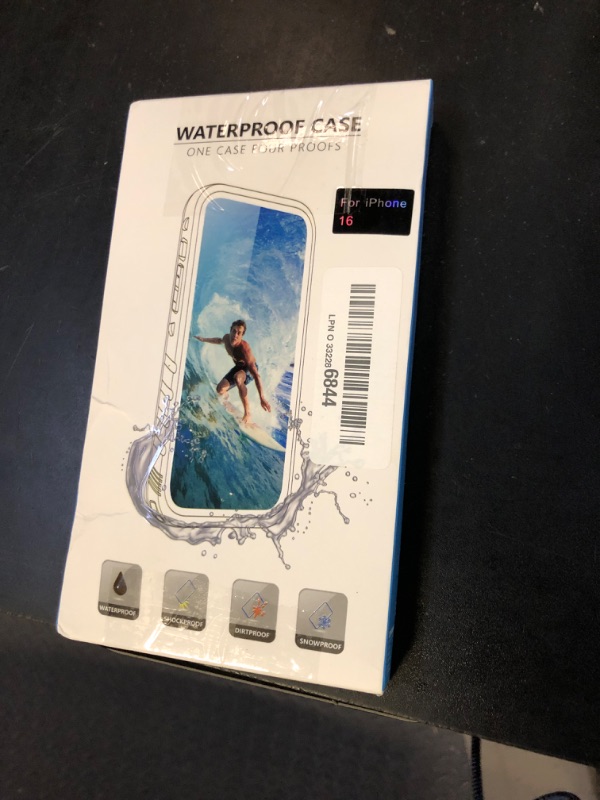Photo 1 of Cozycase for iPhone 16 Case Waterproof - 360 Heavy Duty with Screen/Camera Protector Shockproof IP68 Underwater Dustproof Water Dust Shock Proof Full Body/Front and Back Case Frosted Clear 6.1 inch
