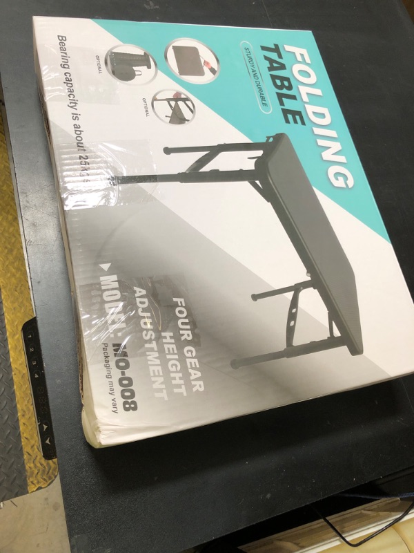 Photo 1 of ZTMT Small Folding Table, Adjustable Height, Camping & Picnic Table, 4 Foot Lightweight