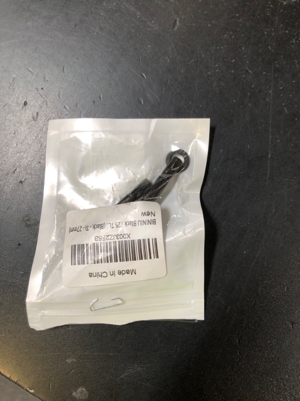 Photo 1 of BININIU T25 Titanium Bracket Bolts M5* 27mm for Sram Flat Mount Caliper, Disc Brake Caliper Hardware for SRAM Flat Mount 12 Speed (Black - Ti - 27mm)