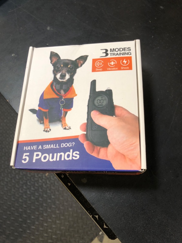 Photo 1 of Tiniest Dog Shock Collar, Lightest Dog Training Collar with Remote for Small Dogs 5-15lbs & Medium Large Dogs/Puppies, Waterproof, Rechargeable, 1300ft Range (Black&Ultra Tiny)