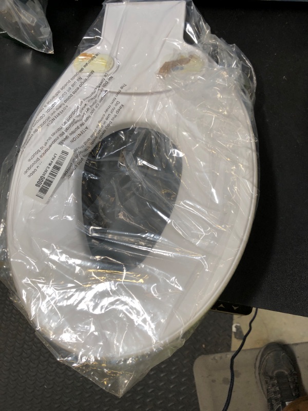 Photo 1 of Ingenuity: ity by Ingenuity Flip & Sit Potty Seat (White) – Easy to Set Up & Remove Potty Training Seat That Attaches to Adult Toilet Seat