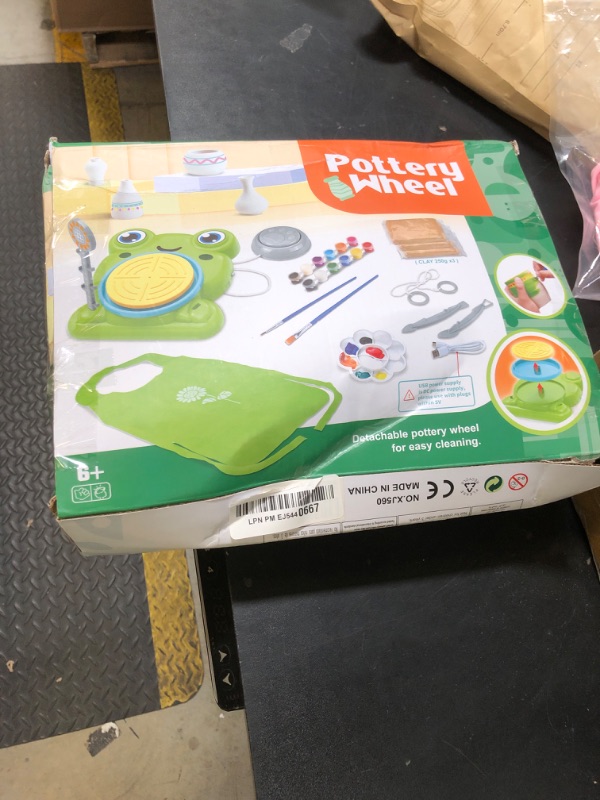 Photo 1 of Pottery Wheel for Kids - Complete Pottery Painting Kit Arts and Crafts for Kids Ages 8-12 with 3 Pack Air Dry Clay Art Supplies Toys for Girls Boy Birthday Gift for 6 7 8 9 10 11 12+