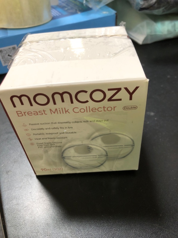 Photo 1 of Momcozy Breast Milk Collector, Milk Collectors for Breastfeeding, Reusable Breast Milk Shells, Silicone Catcher with More Fit & Soft (3oz/90ml, 2 Counts)