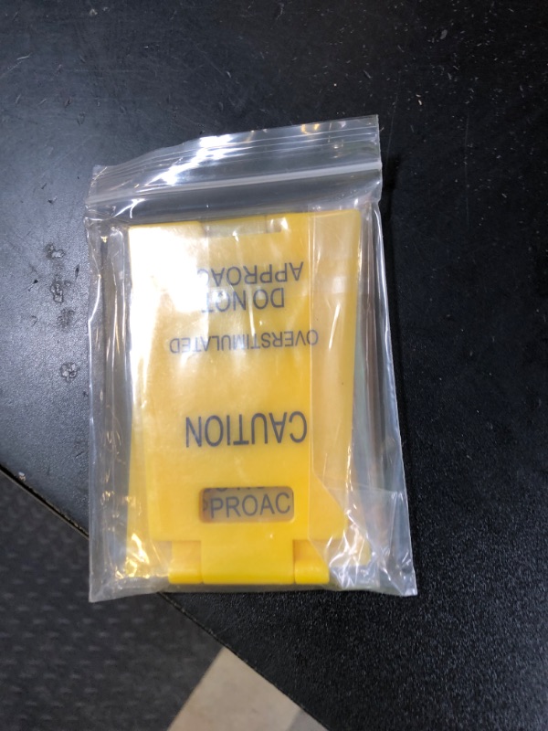 Photo 1 of Funny Prank Gift Mini Caution Overstimulated Desk Sign for Coworkers Teammates Employees Boss (2PCS)