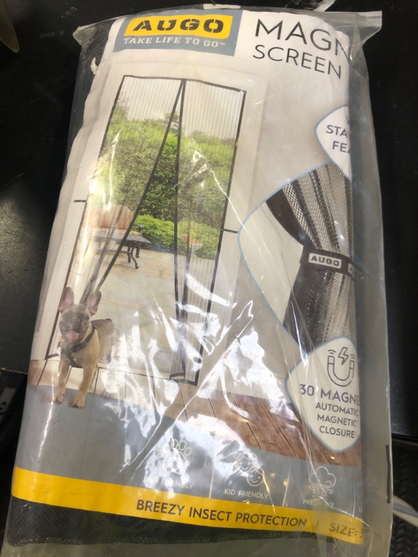 Photo 1 of yotache Magnetic Screen Door for Sliding Doors 72"x80", Screen Size 74"x81", Double-Sided Opening Screen Reinforced Mesh with Strong Magnets for French Front/Back Patio Doors