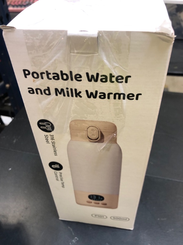 Photo 1 of Lxlu Portable Bottle Warmer for Travel, 17 Ounces Milk Warmer for Baby Breastmilk with Fast Heating & Precise Temp Control, Bottle Warmer for Car, Outdoors