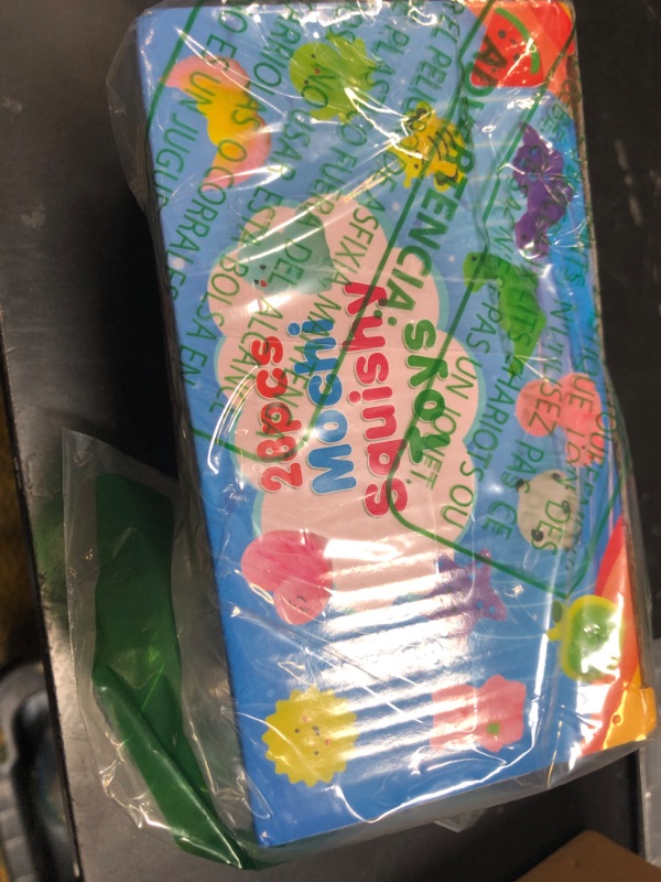 Photo 1 of Squishy Toys, 28 Pack Squishies and Cards Party Favors for Kids 4-8 8-12 Treasure Box Classroom Prizes Mochi Squishy Cat Fidget Toys Stress Relief Goodie Bags Easter Basket Stuffers Birthday Gifts