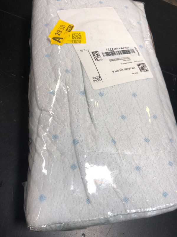 Photo 1 of Ferlizer 3 Inch Full Mattress Topper Protector Cover, Oeko-Tex Certified, Bamboo Zippered Cover for Mattress Topper, Adjustable Straps & Anti-Slip Silicone Bottom, Removable & Washable - Cover Only