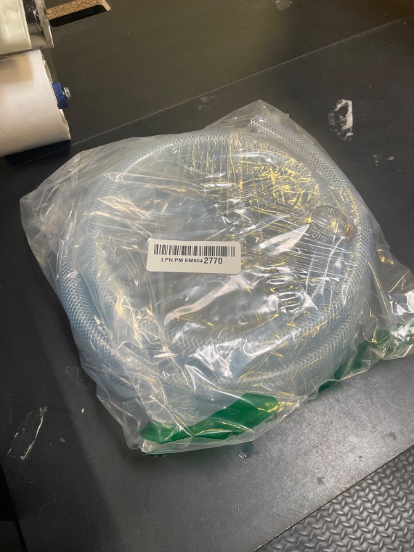 Photo 1 of JUNZHIDA High Pressure Braided Clear Flexible PVC Tubing 5/8" ID, 10ft
