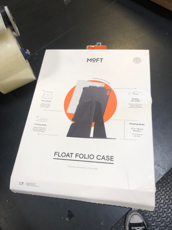 Photo 1 of MOFT Folio Case for iPad Pro 13-inch (M4) 2024 - Silm Stand Protective Case with Detachable Pencil Holder, Multi-Angle Viewing, MOVAS Leather Cover, Auto Sleep/Wake, Misty Cove