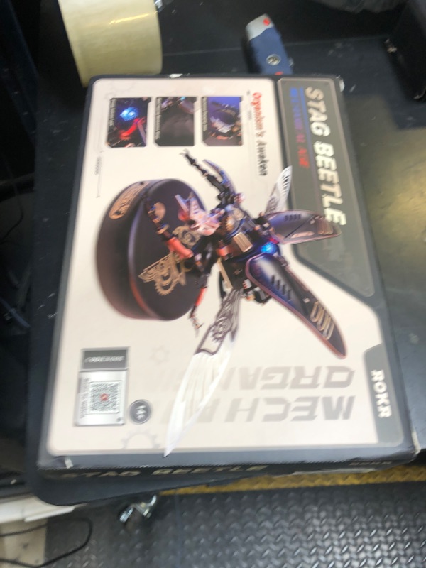 Photo 1 of ROBOTIME MI03 Model Kits for Adults/Teens-Storm Beetle Model Building Kits-115 Pieces Mechanical 3D Puzzle-Birthday Gift for Men-Aesthetic Desk Toy Decor