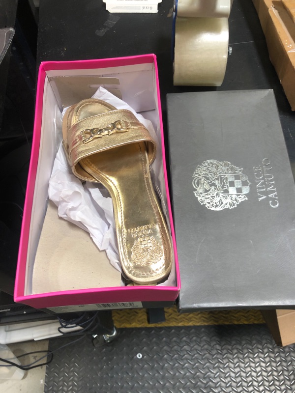 Photo 1 of Vince Camuto Women's Maxine Heeled Sandal, Egyptian Gold, 8