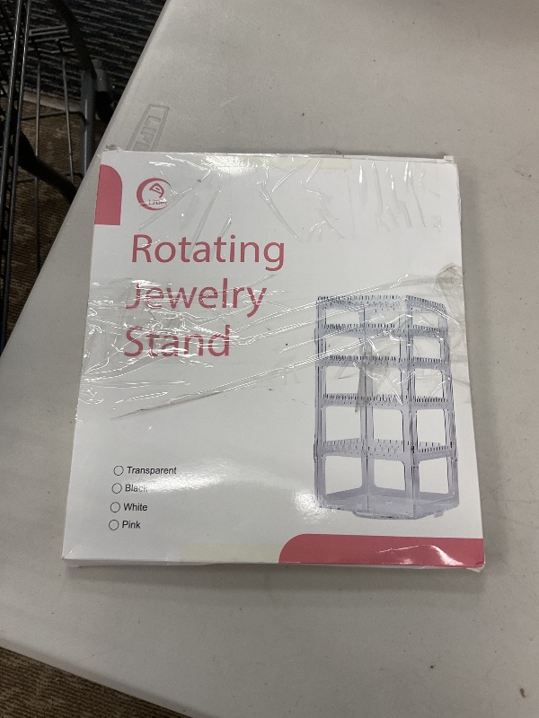 Photo 1 of 17Dec 360 Rotating Earring Holder Organizer Stand,5 Tiers Acrylic Jewelry Organizers and Storage,Stud Earring Organizers and Storage,228 Holes and 232 Grooves for Earrings Necklaces chain bracelet