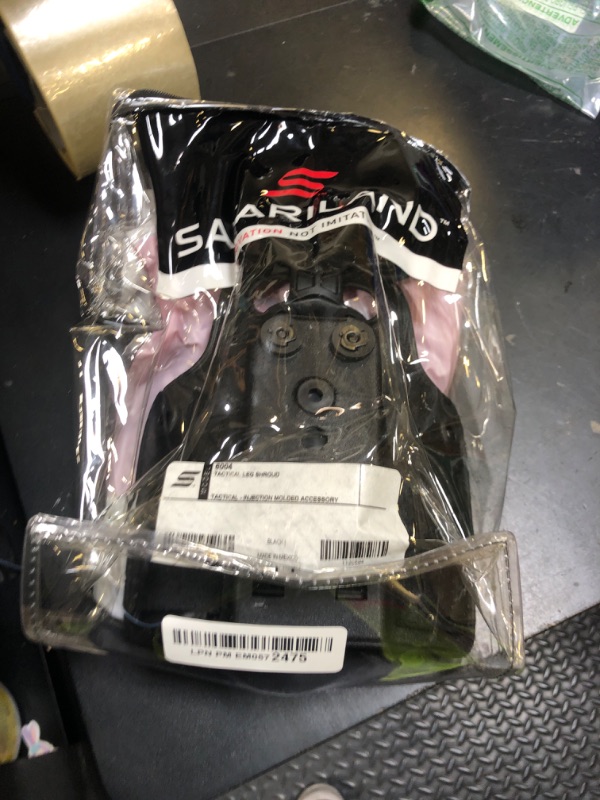 Photo 1 of SAFARILAND Drop Flex Adapter with Single Strap Leg Shroud for Gun Holsters, Assembly Polymer,Black