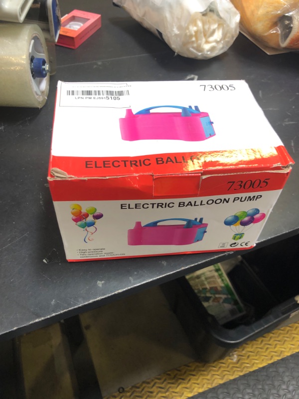 Photo 1 of IDAODAN Electric Balloon Pump, Portable Electric Balloon Blower Machine Balloon Air Pump Dual Nozzle110V 600W Balloon Inflator for Party Decorations