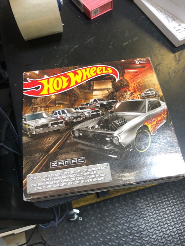 Photo 1 of Hot Wheels Zamac Multipacks of 6 Toy Cars, 1:64 Scale, Authentic Decos, Popular Castings, Rolling Wheels, Gift for Kids 3 Years Old & Up & Collectors
