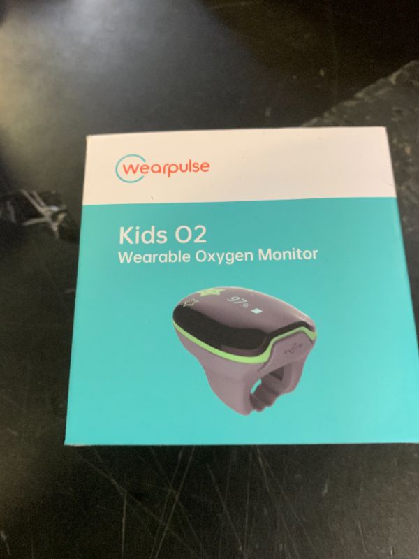 Photo 1 of Wearpulse Children Pulse Oximeter KidsO2 Ring, Continuous Kids O2 Sat Monitor Finger for Oxygen with Audible Reminder, Rechargeable Pulse Ox Tracking Child's Blood Oxygen Saturation & Pulse Rate for 3~10 Years Old Kids, with App & PC Chart Report