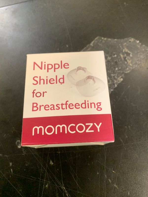 Photo 1 of Momcozy Contact Nipple Shields, 100% Food-Grade Silicone for Breastfeeding Difficulties, Ultra-Thin & Super-Soft, Made Without BPA/BPS, Include Carry Case (24mm)