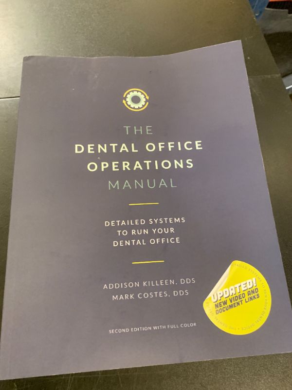 Photo 1 of Operations Manual: Detailed Systems to Run your Dental Practice (Dental Manuals from Dental Success Network)