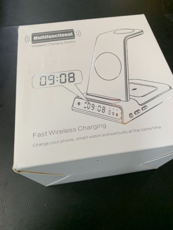 Photo 1 of Wireless Charger for Samsung Charging Station with Clock for Samsung Galaxy S25 Ultra/S24 Ultra/Z Flip 6/5/Fold 5/Bud, 3 in 1 Android Charging Station, Watch Charger for Samsung Galaxy Watch 7/6/5Pro