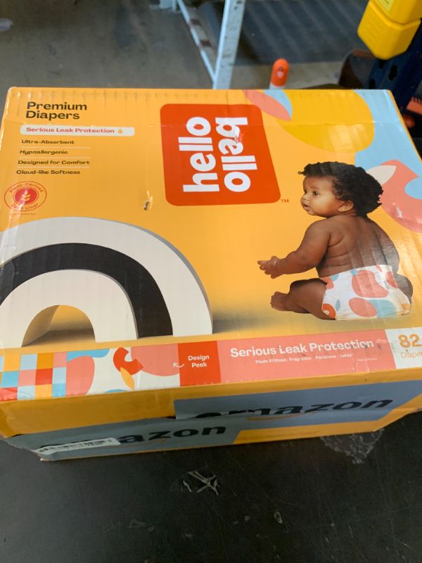 Photo 1 of Hello Bello Premium Diapers Size 1, Honeysuckle Designs, 82ct Club Box, Hypoallergenic and Extra Absorbent