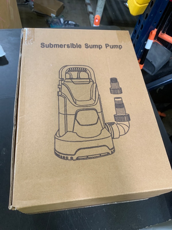Photo 1 of PANRANO Sump Pump Submersible Water Pump 1.1HP 4700GPH Portable Water Transfer Pump Electric for Pool Draining Hot Tub Basement Utility Pumps