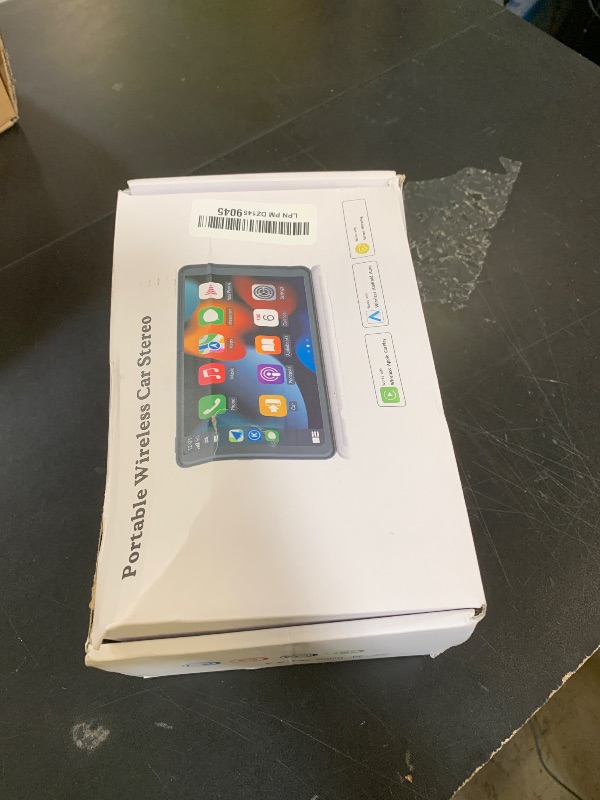 Photo 1 of Portable Wireless with Apple CarPlay and Android Auto Screen for Car, 7" HD Touch Screen Car Stereo with Mirror Link, Bluetooth 5.2, Backup Camera, AUX,FM Transmitter for All Vehicle