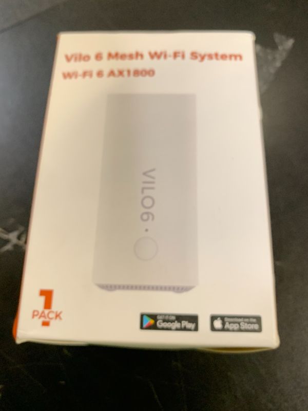 Photo 1 of Vilo 6 Mesh Wi-Fi System Wi-Fi 6 AX1800 Coverage Up to 2,000 Sq Ft (1-Pack)