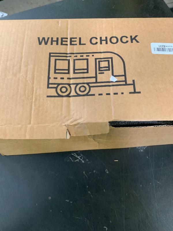 Photo 1 of Wankic Camper Wheel Chock X Shaped RV Chocks Stabilizer for Travel Trailer,Anti-Move Tire Wheel Chock with Accessories-Pair